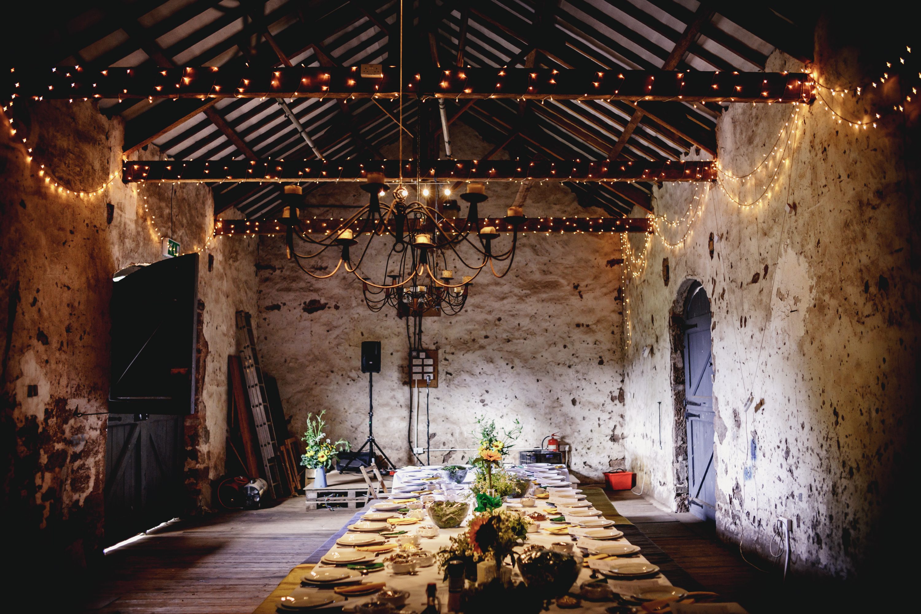 Bickham Barn interior